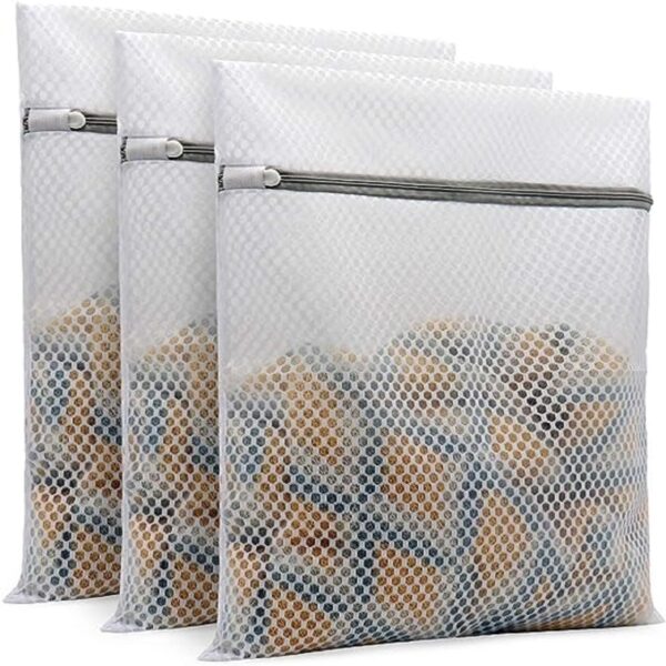 3Pcs Durable Honeycomb Mesh Laundry Bags