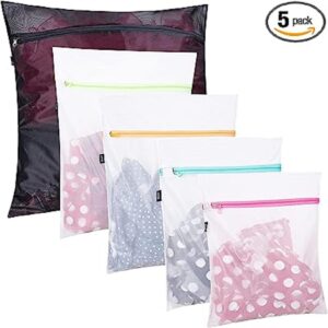 Set of 5 Mesh Laundry Bags